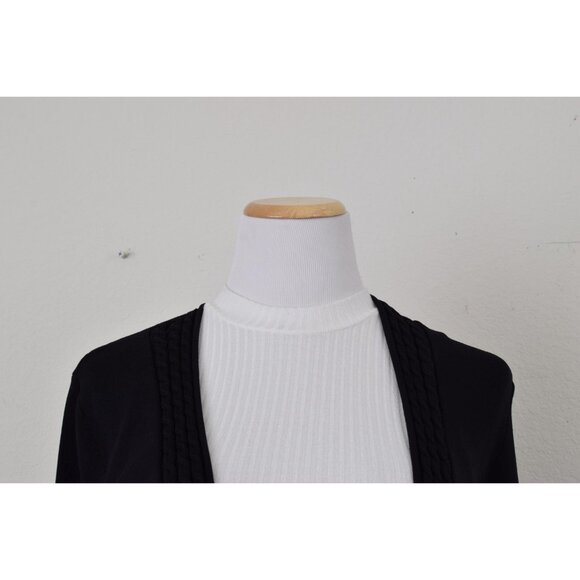 Vintage 00s Viscose/Nylon Scott‎ Taylor Black Cardigan size S - Picture 5 of 10